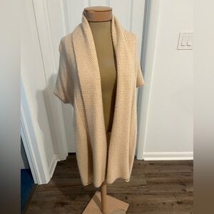 Eileen Fisher cashmere short sleeve cardigan